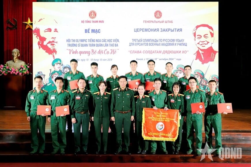 Olympic tiếng Nga toàn quân – Học viện KTQS giành giải Nhất toàn đoàn