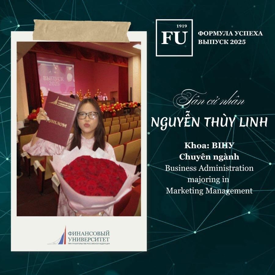 Tân Cử Nhân Nguyễn Thuỳ Linh Tốt Nghiệp Bằng đỏ Fa University Năm 2025