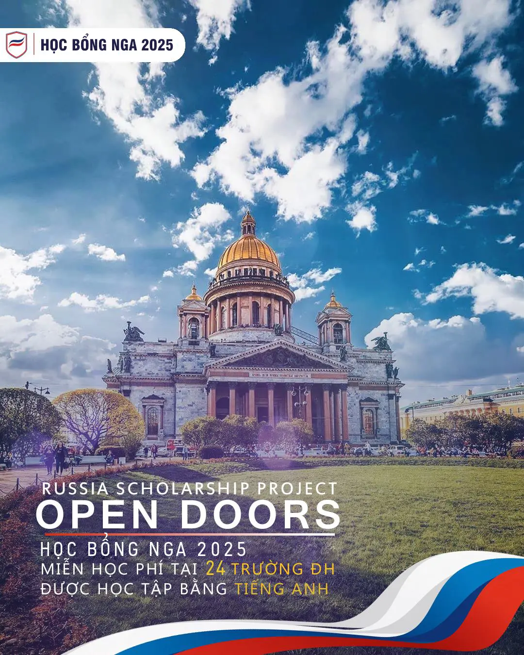 Học Bổng Open Doors 2025 – Du Học Nga Toàn Phần