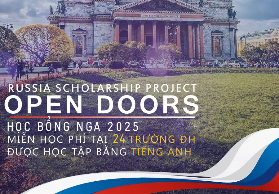 Open Doors 2025 – Học bổng du học Nga