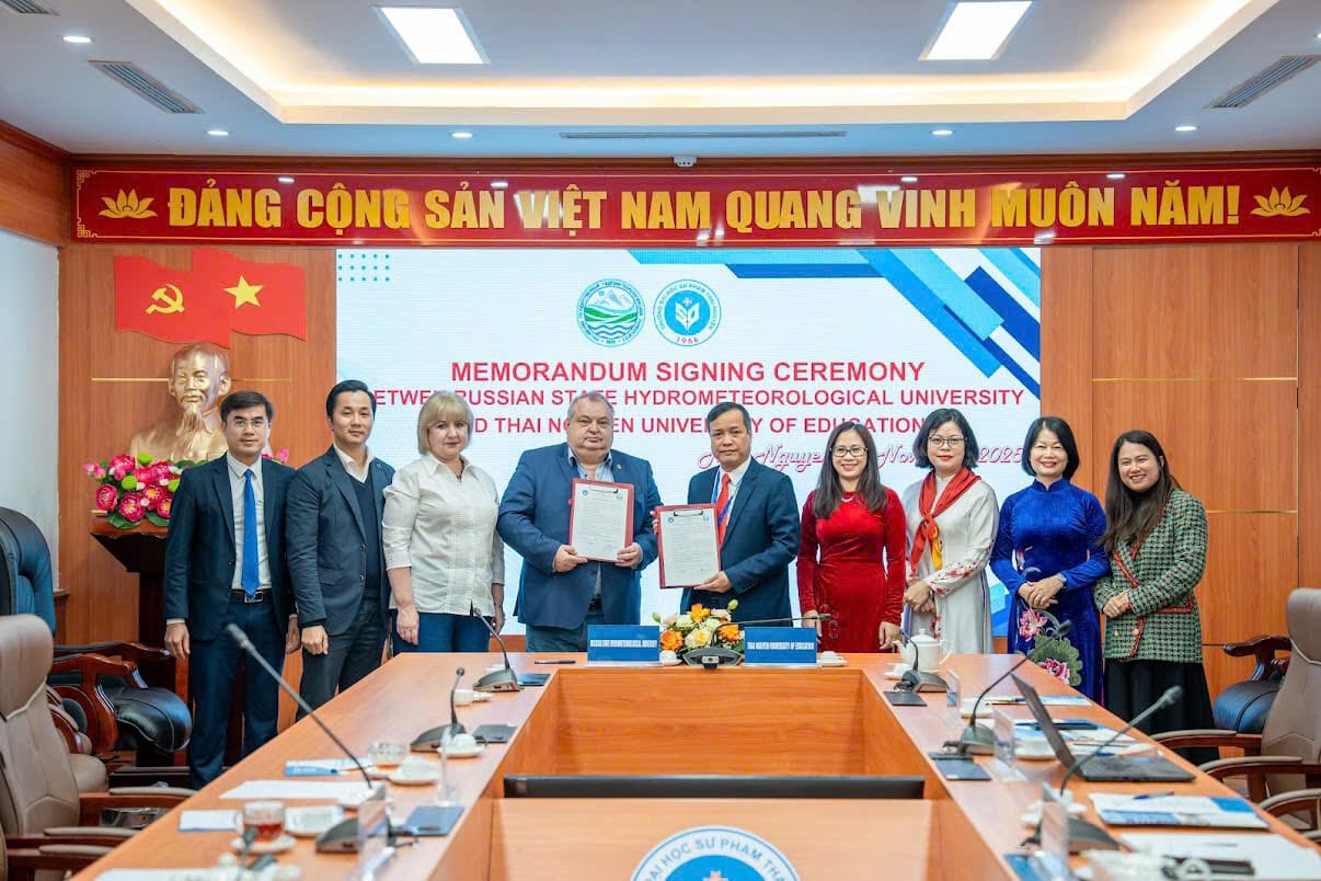 Hợp tác Giáo dục Việt Nam và Liên bang Nga: Lễ ký kết giữa Đại học Sư phạm Thái Nguyên và RSHU