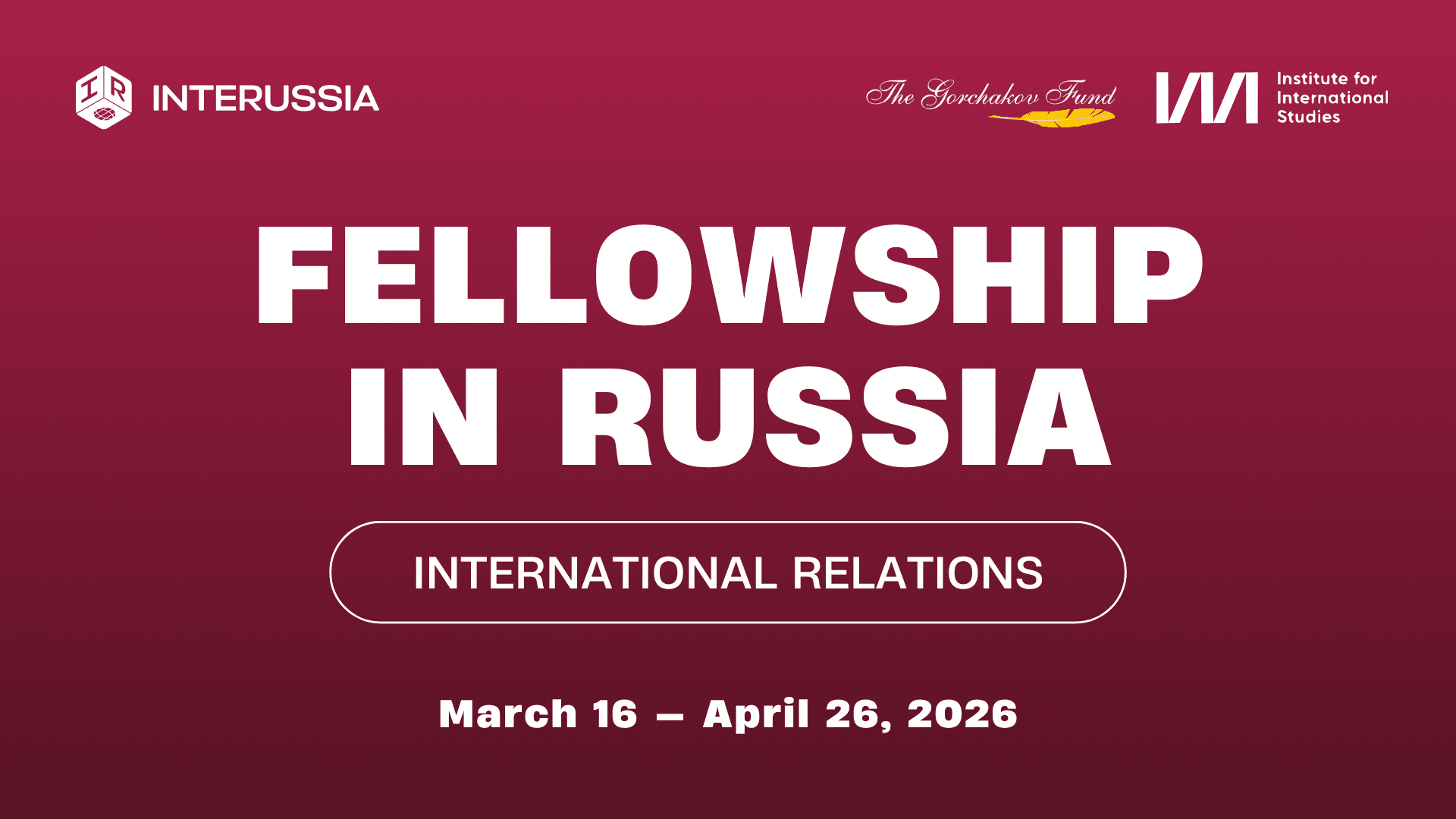 Học bổng Toàn phần tại MGIMO: InteRussia 2026 – Cơ hội nghiên cứu học thuật quốc tế danh giá - Du học Nga