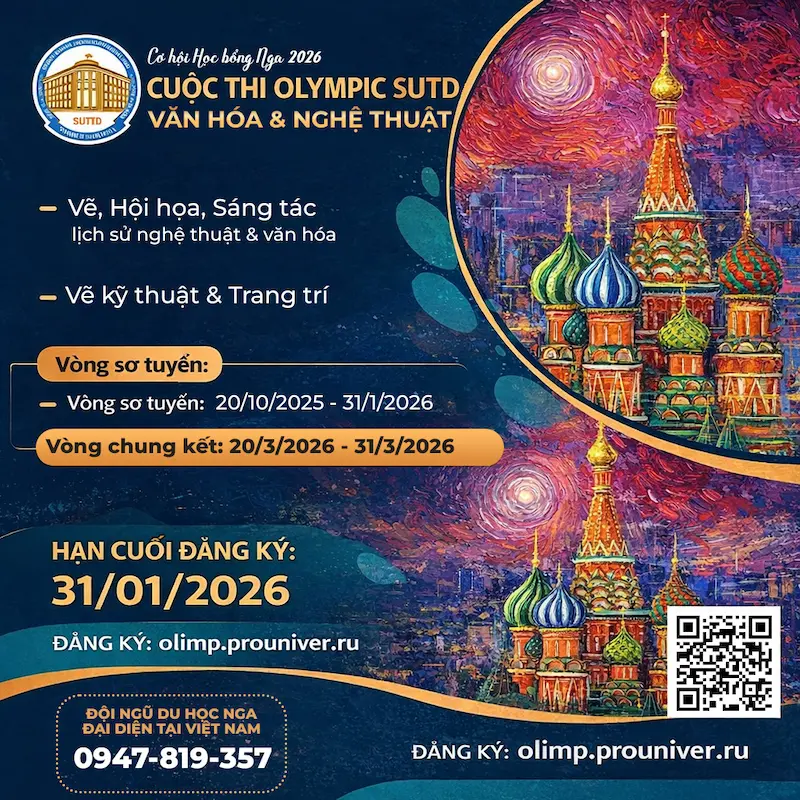 Olympic du học Nga SUTD 2026 - Du học Nga