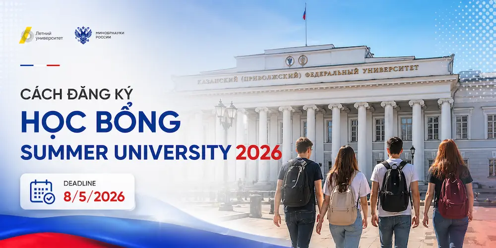 Cách đăng ký học bổng Summer University 2026