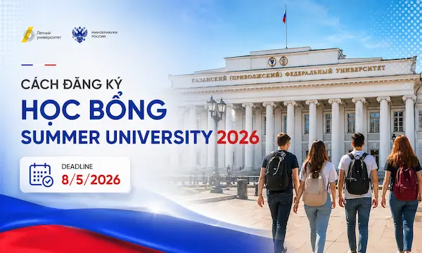 Cách đăng ký học bổng Summer University 2026 tại Nga: Hướng dẫn chi tiết từng bước cho sinh viên Việt Nam - Du học Nga