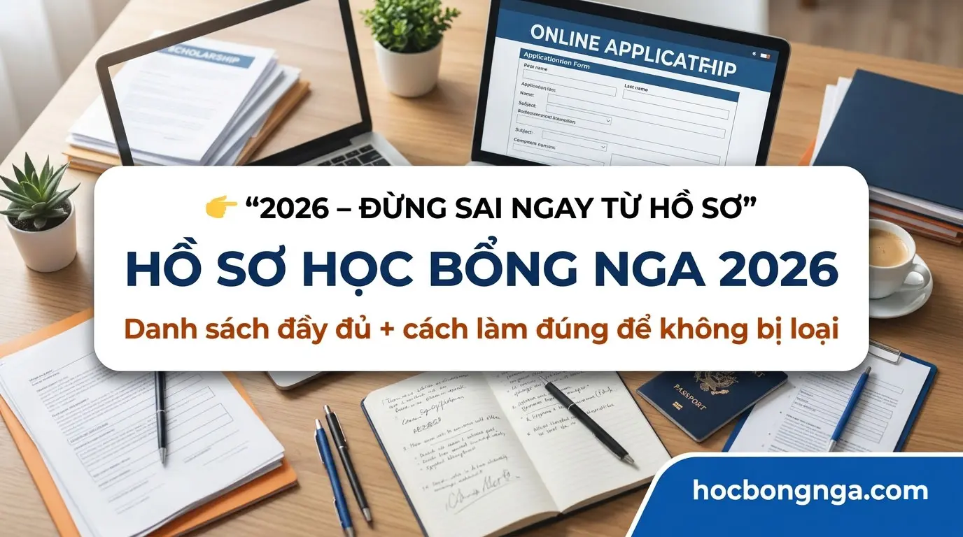 Hồ sơ học bổng Nga 2026: Checklist chi tiết & cách tăng tỷ lệ đỗ - Du học Nga