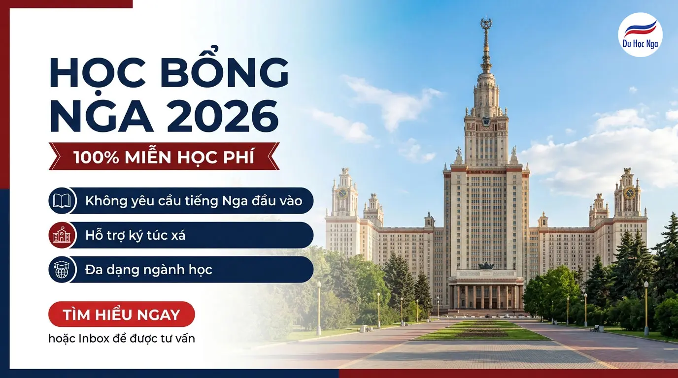 Điều kiện học bổng Nga 2026: Cần gì để đủ tiêu chuẩn trúng tuyển? - Du học Nga