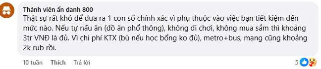Chi phí du học nga 2026