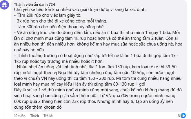 Chi phí du học Nga mới nhất