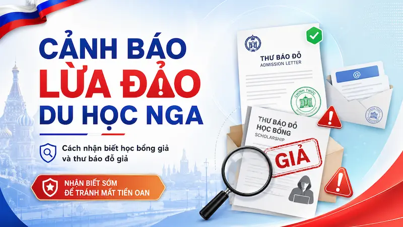 Cảnh báo lừa đảo du học Nga: Đừng vội tin thư báo đỗ học bổng nếu chưa kiểm chứng - Du học Nga