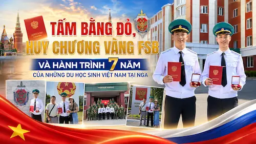 Bằng đỏ du học Nga và Huy chương Vàng FSB: Hành trình 7 năm của du học sinh Việt Nam - Du học Nga