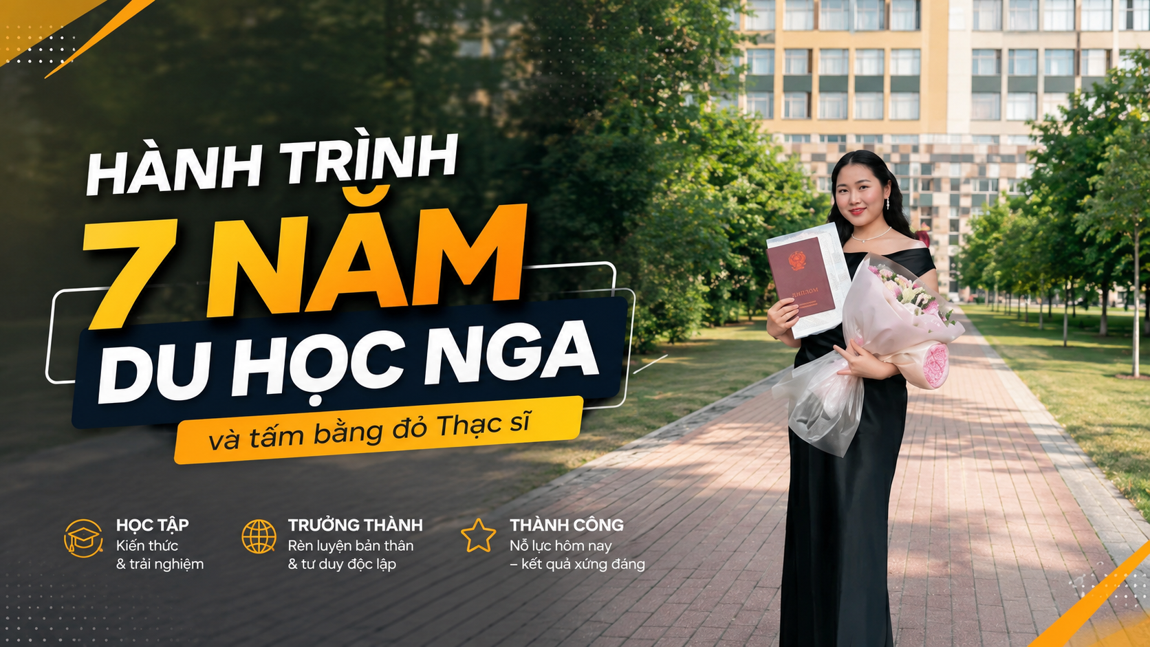 Hành trình 7 năm du học Nga: Hai lần trở lại nước Nga và tấm bằng đỏ Thạc sĩ - Du học Nga
