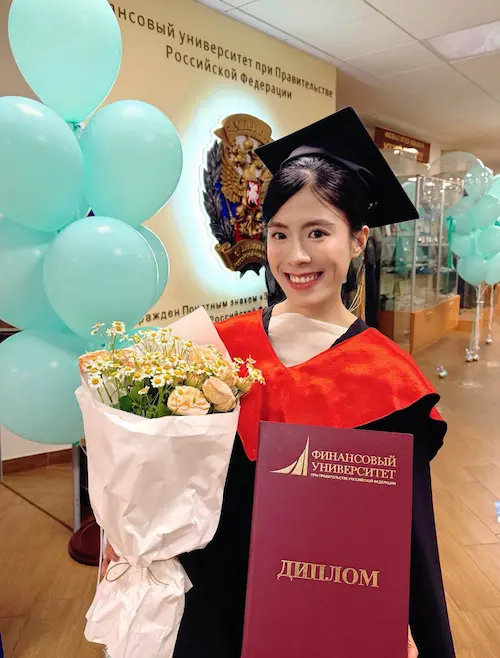 Ngô Thị Bích Thảo Với Thành Tích Tốt Nghiệp Bằng đỏ Thạc Sĩ Tại Đại Học Tài Chính Trực Thuộc Chính Phủ Liên Bang Nga 5