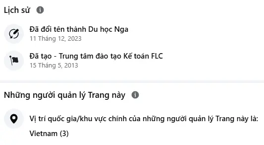 Fanpage Du Học Nga Giả